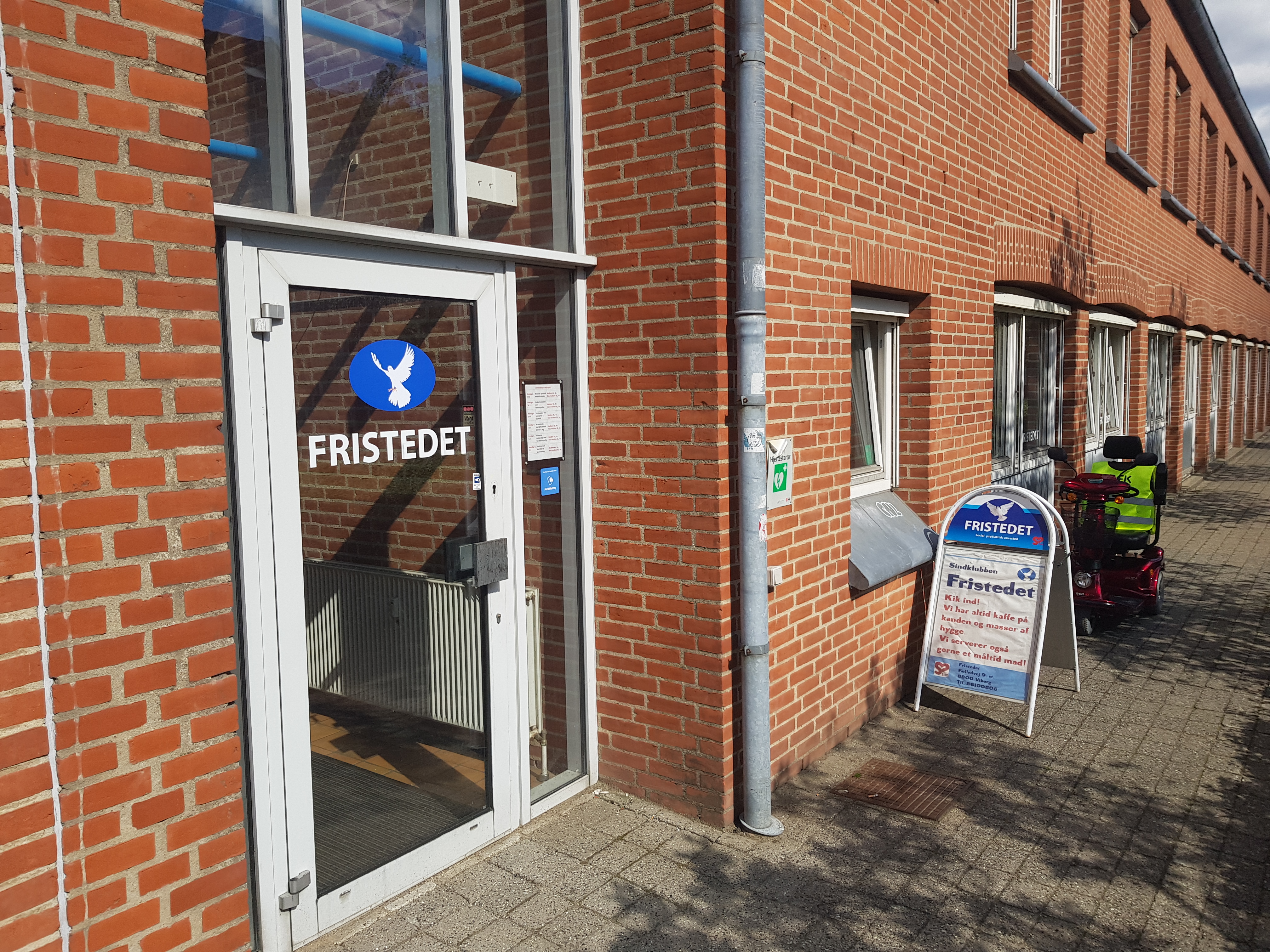 Sådan ser vores indgang ud.